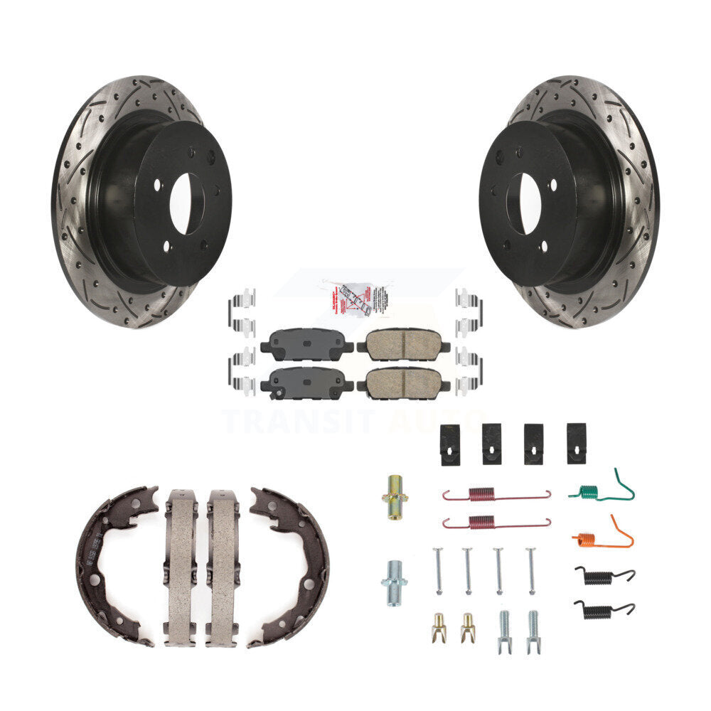 Transit Auto KDA-103757 Disc Brake Kit for 2007-2012 Nissan Sentra - Rear product image