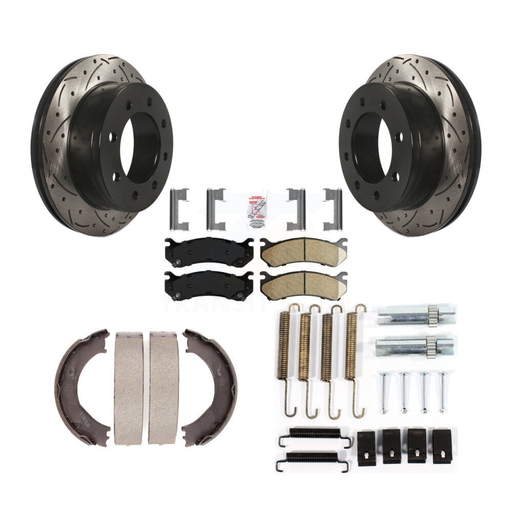 Transit Auto KDA-103770 Disc Brake Kit for 2004-2006 Chevrolet Silverado 3500, GMC Sierra 3500 - Rear product image