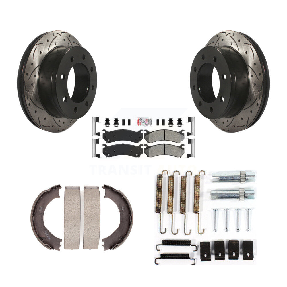 Transit Auto KDA-103771 Disc Brake Kit for 2004-2006 Chevrolet Silverado 3500, GMC Sierra 3500 - Rear product image