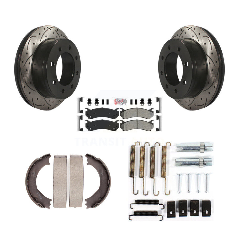 Transit Auto KDA-103771 Disc Brake Kit for 2004-2006 Chevrolet Silverado 3500, GMC Sierra 3500 - Rear product image