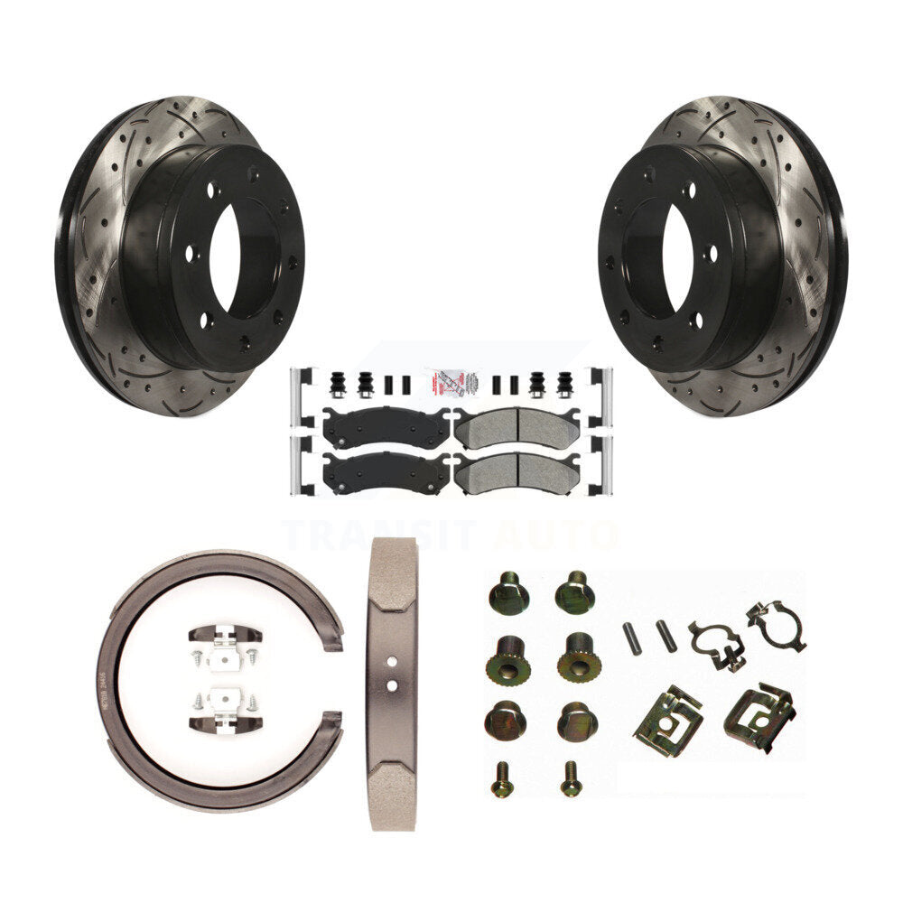 Transit Auto KDA-103780 Disc Brake Kit for 2003-2006 Chevrolet Silverado 1500 HD, GMC Sierra 1500 HD, GMC Sierra 2500 - Rear product image