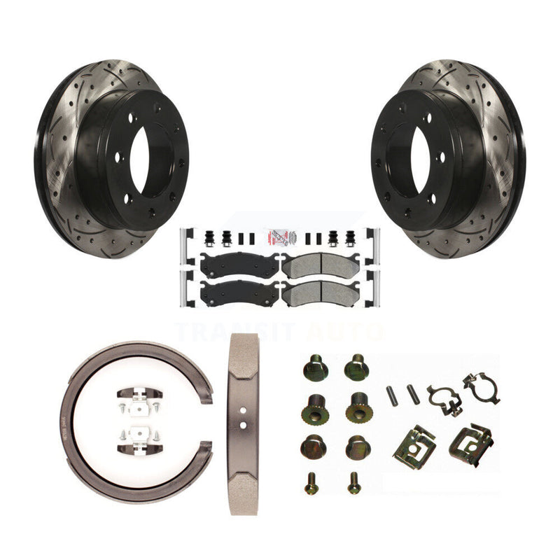 Transit Auto KDA-103780 Disc Brake Kit for 2003-2006 Chevrolet Silverado 1500 HD, GMC Sierra 1500 HD, GMC Sierra 2500 - Rear product image