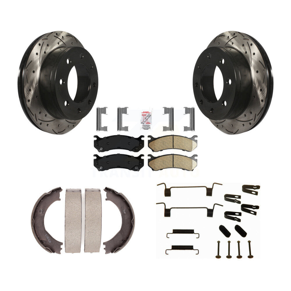 Transit Auto KDA-103781 Disc Brake Kit for 1999-2009 Chevrolet Silverado 1500 HD Classic, Chevrolet Suburban 2500, GMC Sierra 1500 HD Classic & more - Rear product image