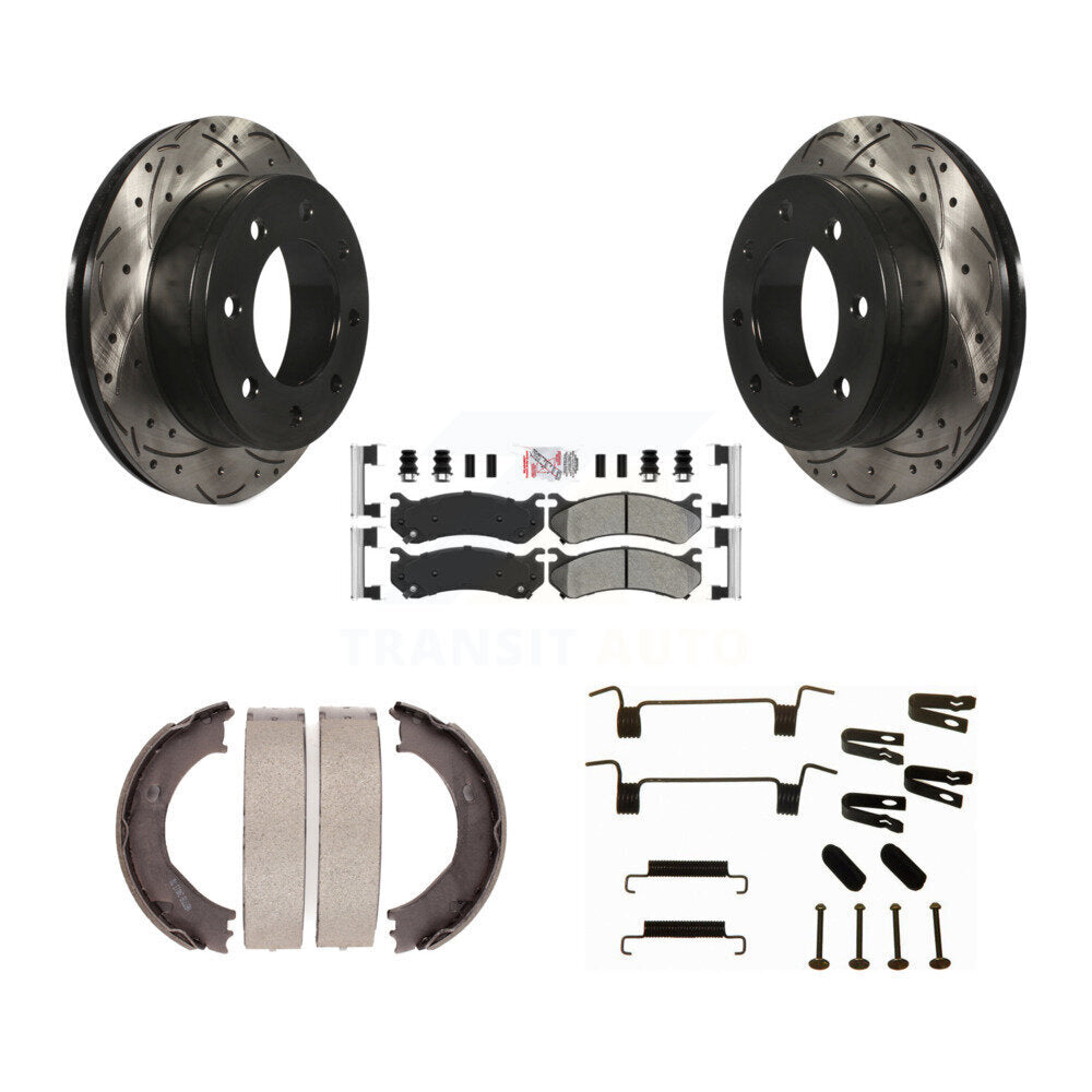 Transit Auto KDA-103782 Disc Brake Kit for 1999-2009 Chevrolet Silverado 1500 HD Classic, Chevrolet Suburban 2500, GMC Sierra 1500 HD Classic & more - Rear product image