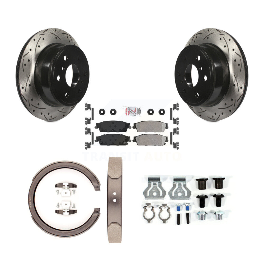 Transit Auto KDA-103785 Disc Brake Kit for 2007-2014 Chevrolet Silverado 1500, GMC Sierra 1500, Cadillac Escalade & more - Rear product image