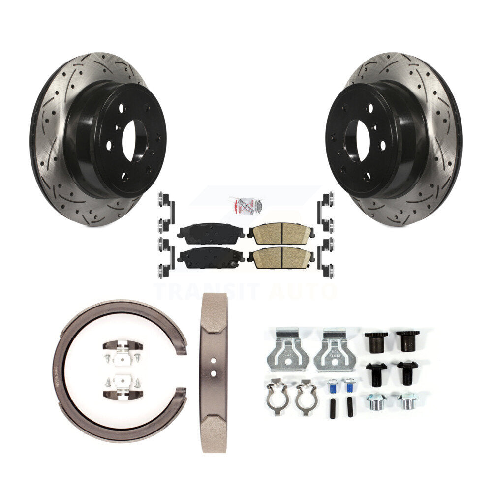 Transit Auto KDA-103786 Disc Brake Kit for 2007-2014 Chevrolet Silverado 1500, GMC Sierra 1500, Cadillac Escalade & more - Rear product image