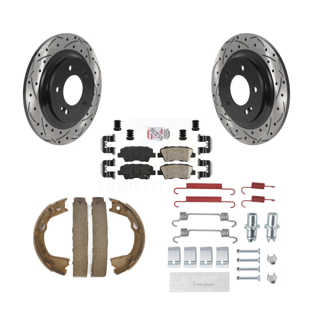 Transit Auto KDA-103793 Disc Brake Kit for 2015-2017 Hyundai Azera, Hyundai Sonata - Rear product image