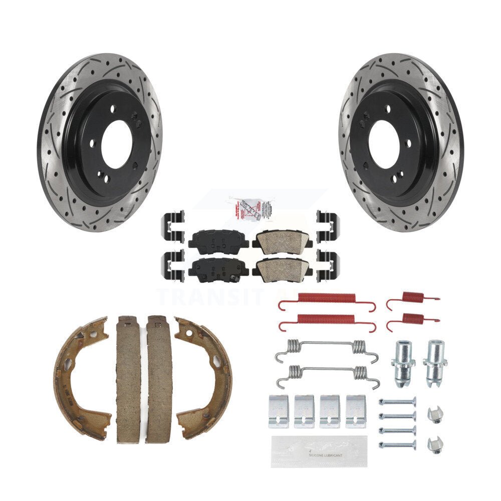 Transit Auto KDA-103794 Disc Brake Kit for 2015-2017 Hyundai Azera, Hyundai Sonata - Rear product image