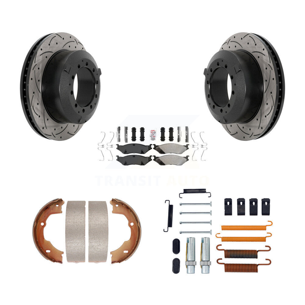 Transit Auto KDA-103800 Disc Brake Kit for 2006-2016 Ford F-550 Super Duty, Ford F-450 Super Duty, Ford LCF - Rear product image