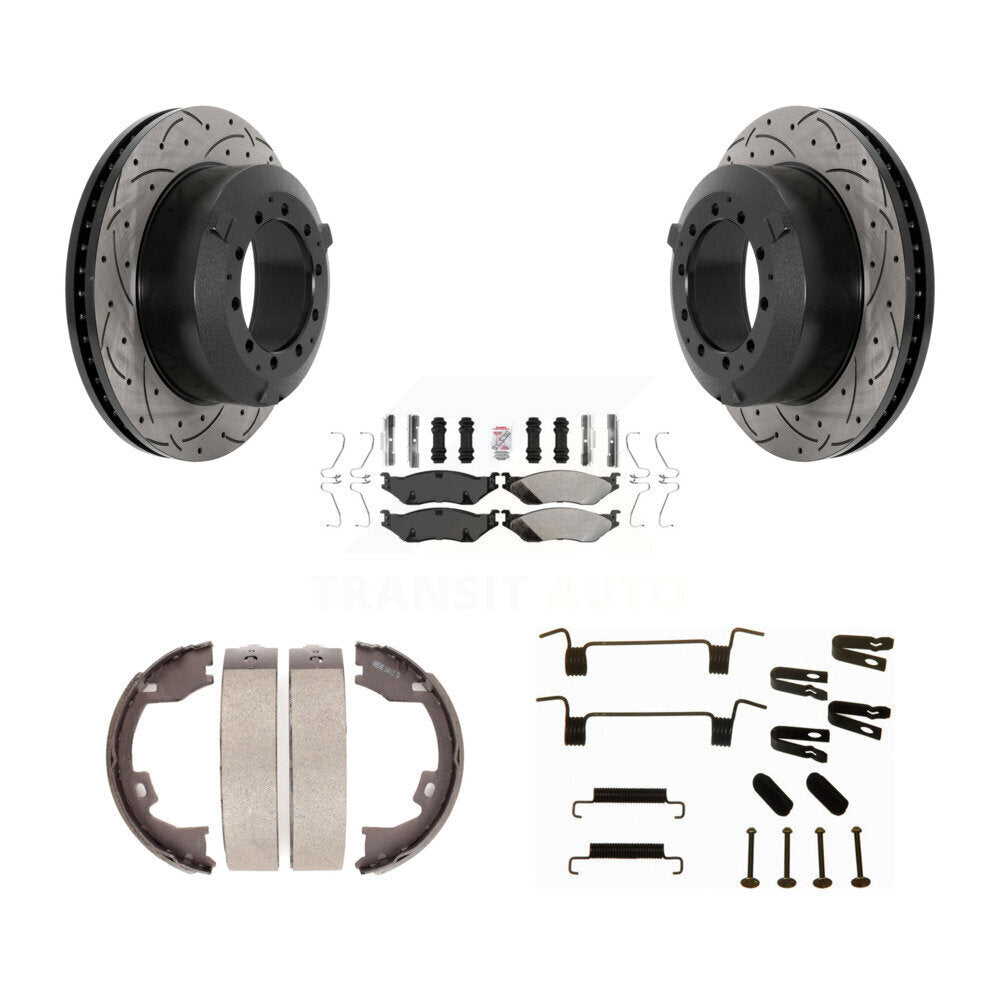 Transit Auto KDA-103806 Disc Brake Kit for 2005-2016 IC Corporation AC Commercial Bus, Ford F-450 Super Duty - Rear product image