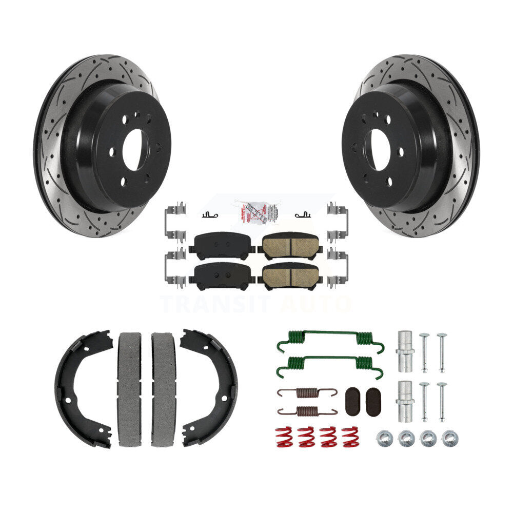 Transit Auto KDA-103810 Disc Brake Kit for 2015-2020 Chevrolet Colorado, GMC Canyon - Rear product image