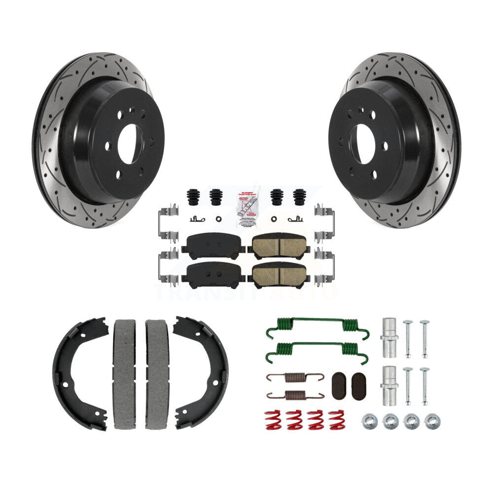 Transit Auto KDA-103811 Disc Brake Kit for 2015-2020 Chevrolet Colorado, GMC Canyon - Rear product image