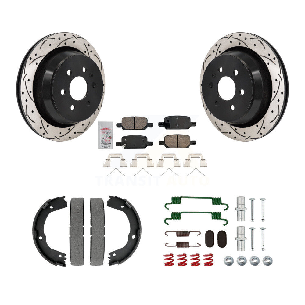 Transit Auto KDA-103812 Disc Brake Kit for 2021-2022 Chevrolet Colorado, GMC Canyon - Rear product image