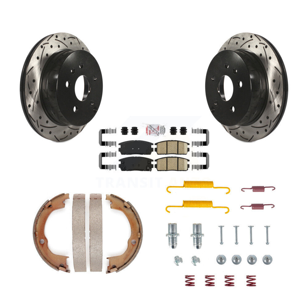 Transit Auto KDA-103813 Disc Brake Kit for 2012-2017 Chevrolet Equinox, GMC Terrain - Rear product image