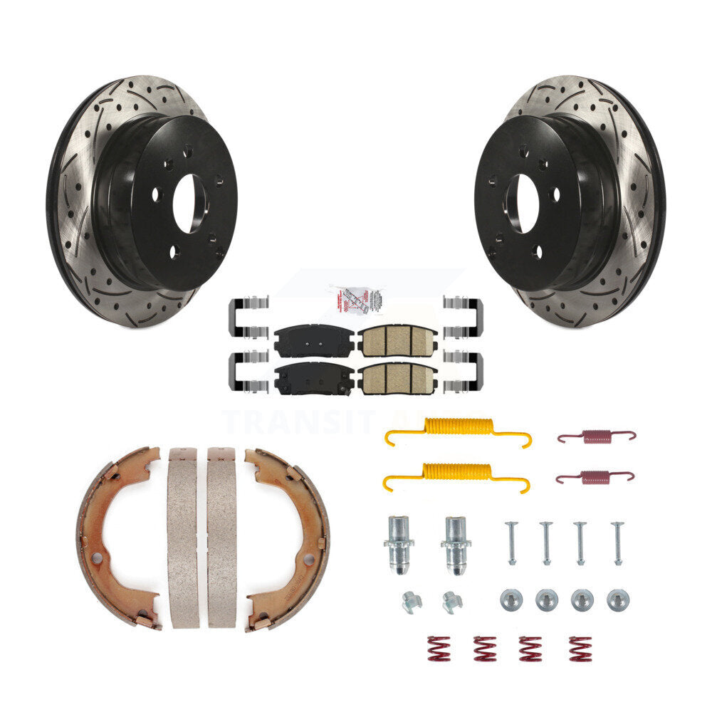 Transit Auto KDA-103814 Disc Brake Kit for 2012-2017 Chevrolet Equinox, GMC Terrain - Rear product image