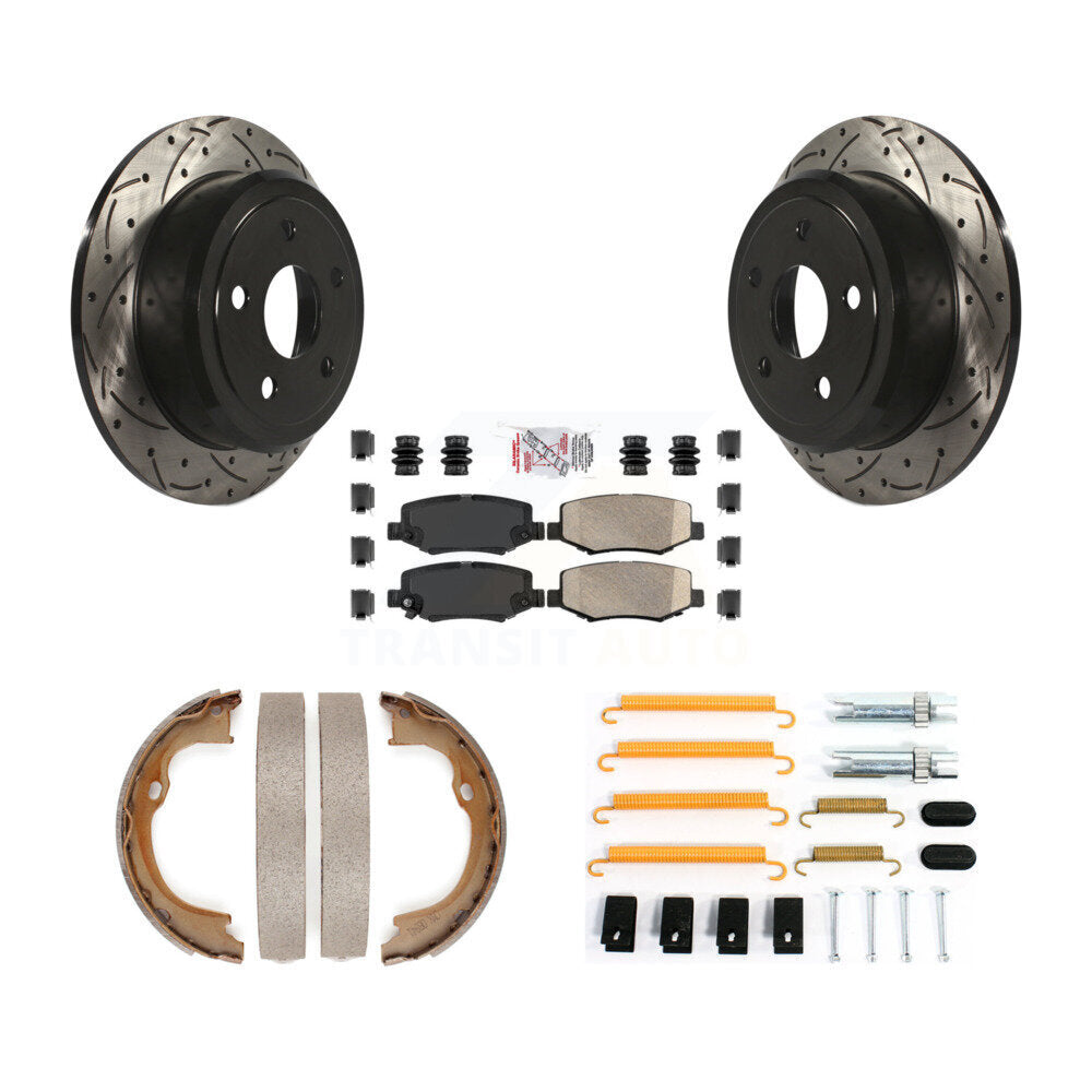 Transit Auto KDA-103818 Disc Brake Kit for 2007-2018 Jeep Wrangler JK, Jeep Wrangler - Rear product image
