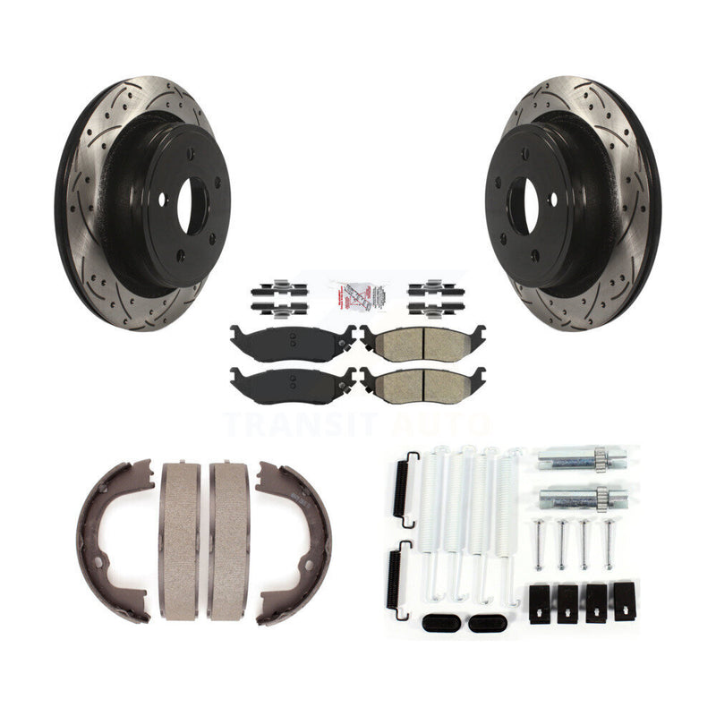 Transit Auto KDA-103840 Disc Brake Kit for 2007-2021 Ram 1500 Classic, Ram 1500, Chrysler Aspen & more - Rear product image