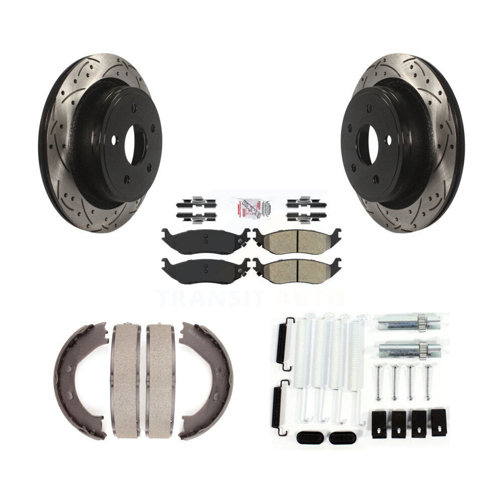 Transit Auto KDA-103844 Disc Brake Kit for 2002-2008 Dodge Ram 1500, Chrysler Aspen, Dodge Durango - Rear product image