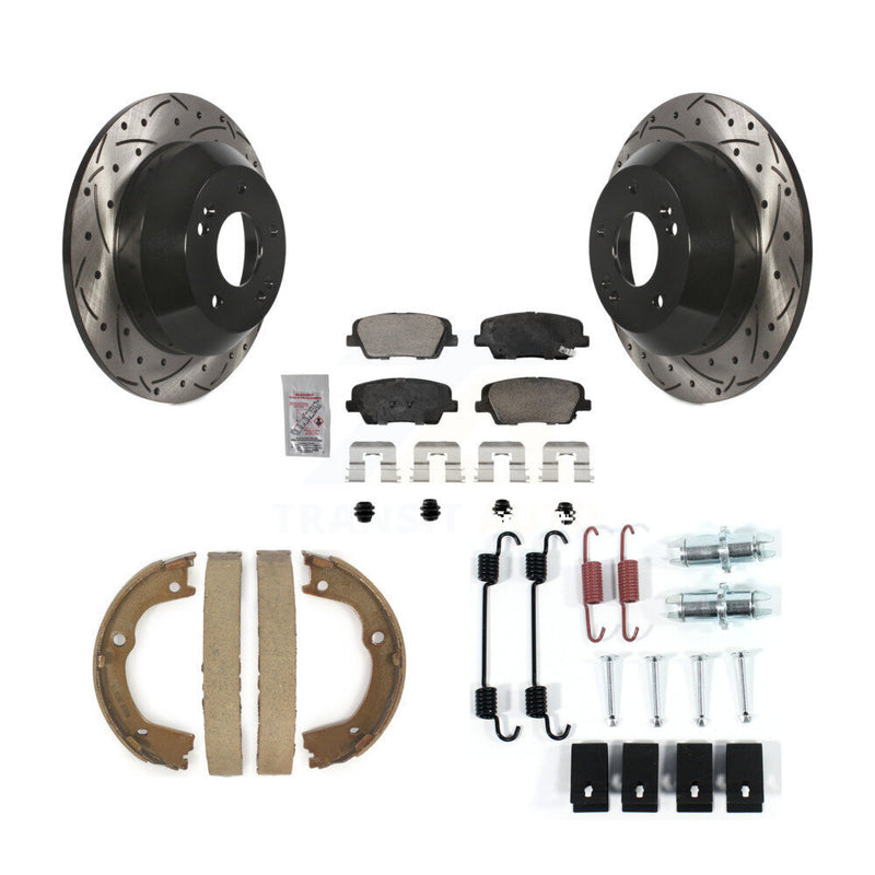 Transit Auto KDA-103847 Disc Brake Kit for 2010-2013 Kia Sorento, Hyundai Santa Fe - Rear product image