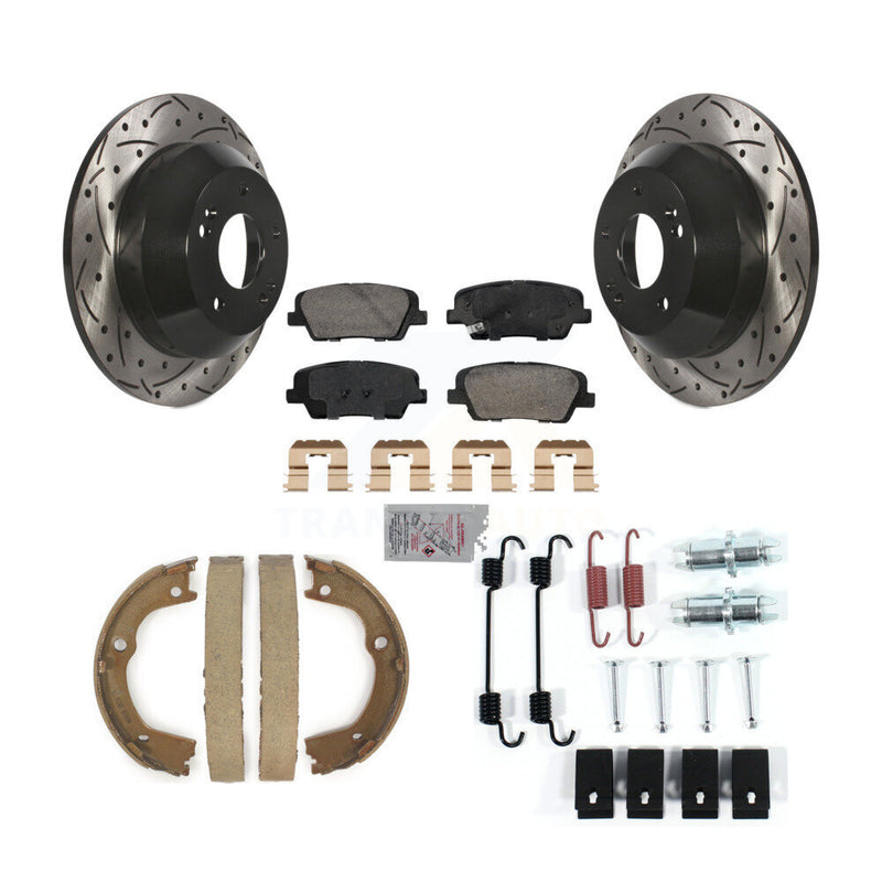 Transit Auto KDA-103848 Disc Brake Kit for 2010-2013 Kia Sorento, Hyundai Santa Fe - Rear product image