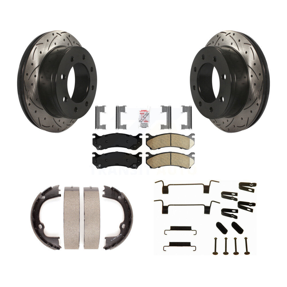 Transit Auto KDA-103853 Disc Brake Kit for 2010-2013 Chevrolet Silverado 2500 HD, Chevrolet Suburban 2500, GMC Sierra 2500 HD & more - Rear product image