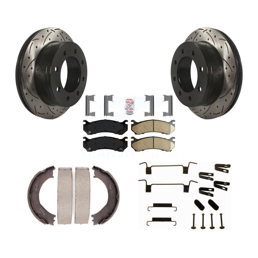 Transit Auto KDA-103855 Disc Brake Kit for 1999-2010 GMC Sierra 3500 HD, Chevrolet Silverado 2500 HD, Chevrolet Suburban 2500 & more - Rear product image