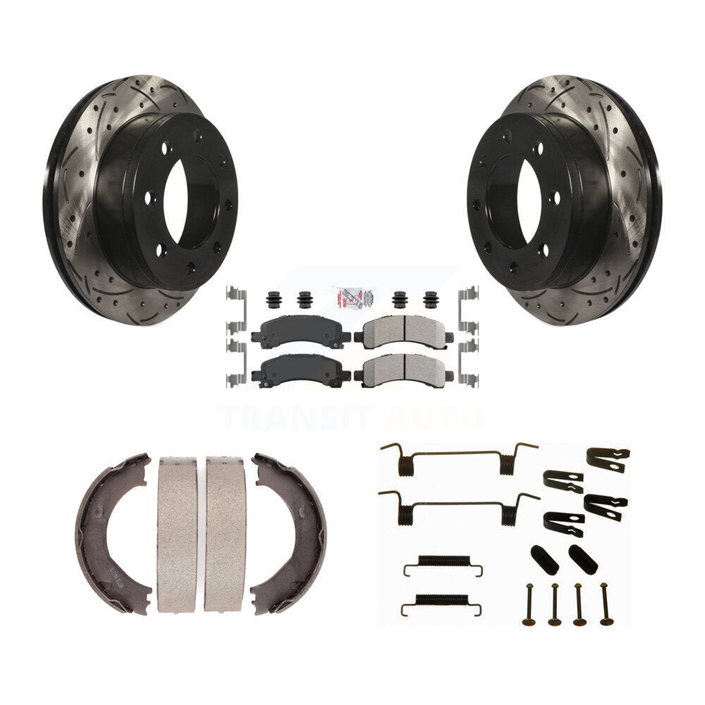 Transit Auto KDA-103858 Disc Brake Kit for 2003-2008 Chevrolet Express 2500, GMC Savana 2500 - Rear product image