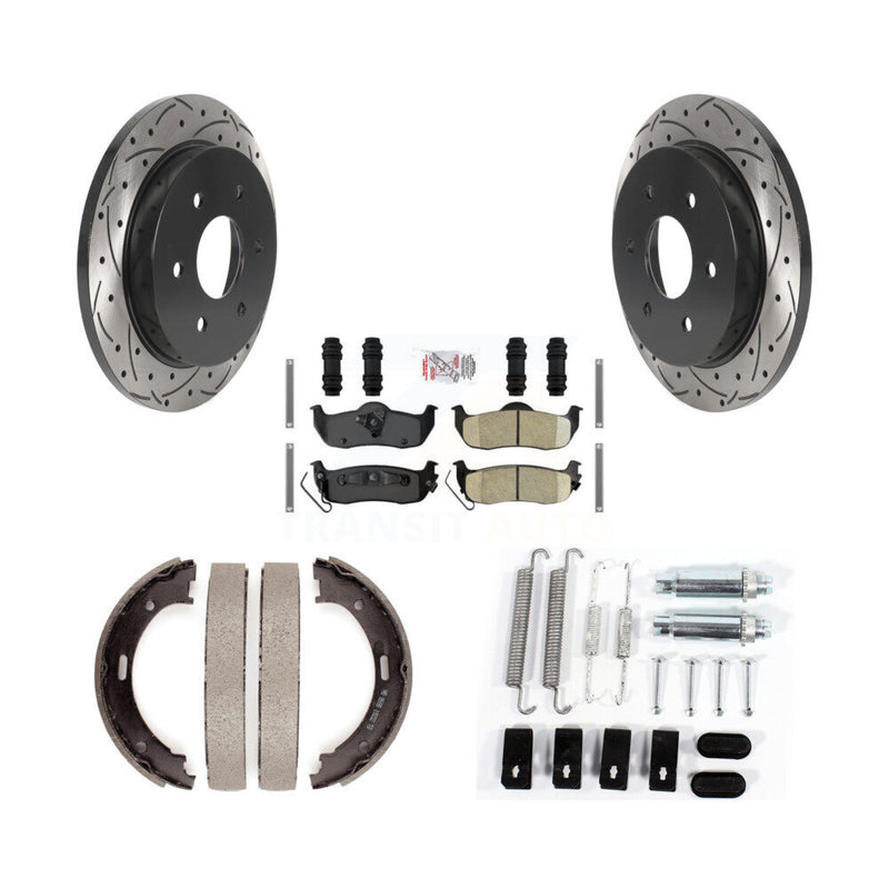 Transit Auto KDA-103865 Disc Brake Kit for 2004-2014 Nissan Armada, INFINITI QX56, Nissan TITAN - Rear product image