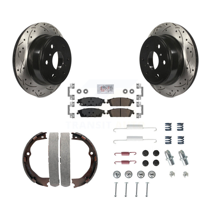 Transit Auto KDA-103869 Disc Brake Kit for 2014-2020 Chevrolet Suburban, GMC Yukon XL, Cadillac Escalade & more - Rear product image