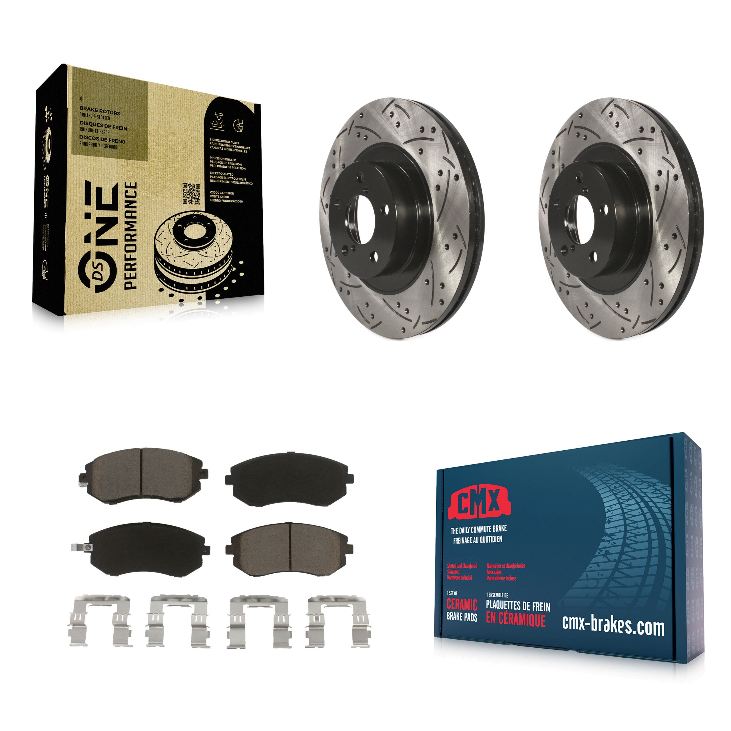 Transit Auto KDC-100010 Disc Brake Kit for 2002-2013 Subaru WRX, Subaru Legacy, Subaru Impreza & more - Front product image