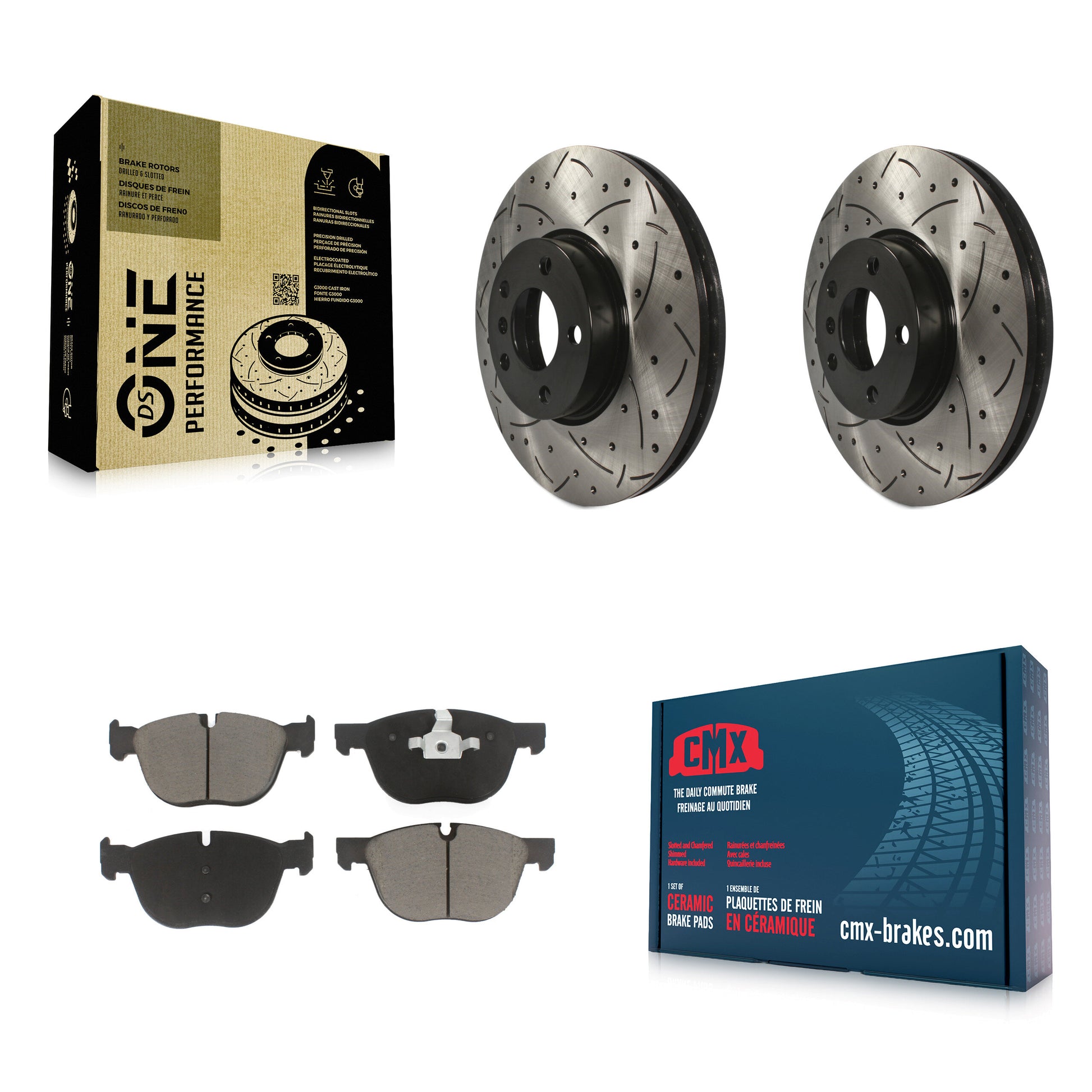 Transit Auto KDC-100018 Disc Brake Kit for 2007-2019 BMW X5, BMW X6 - Front product image