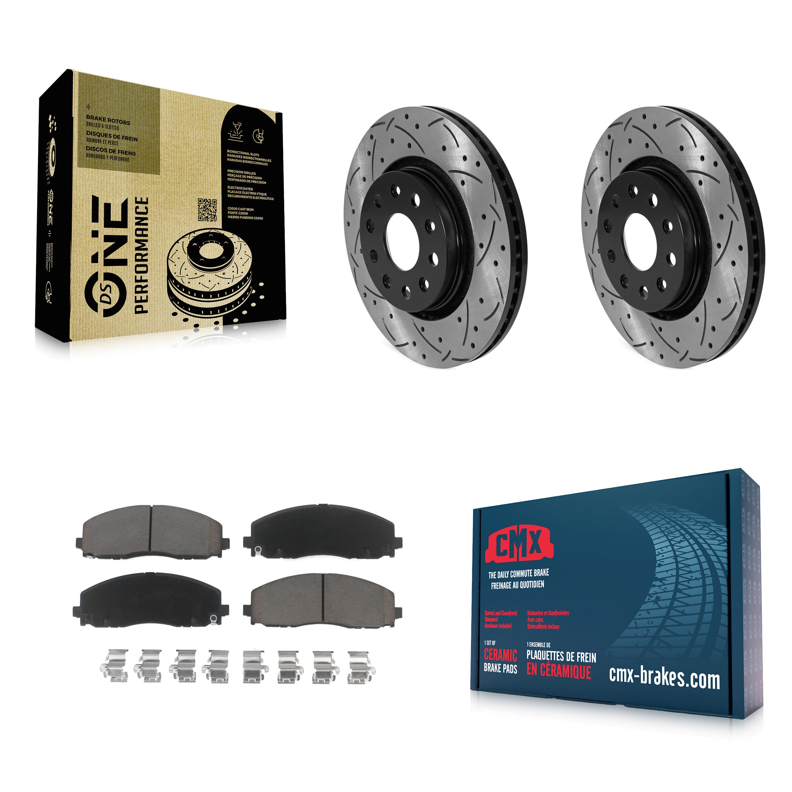 Transit Auto KDC-100019 Disc Brake Kit for 2018-2024 Jeep Wrangler, Jeep Gladiator - Front product image
