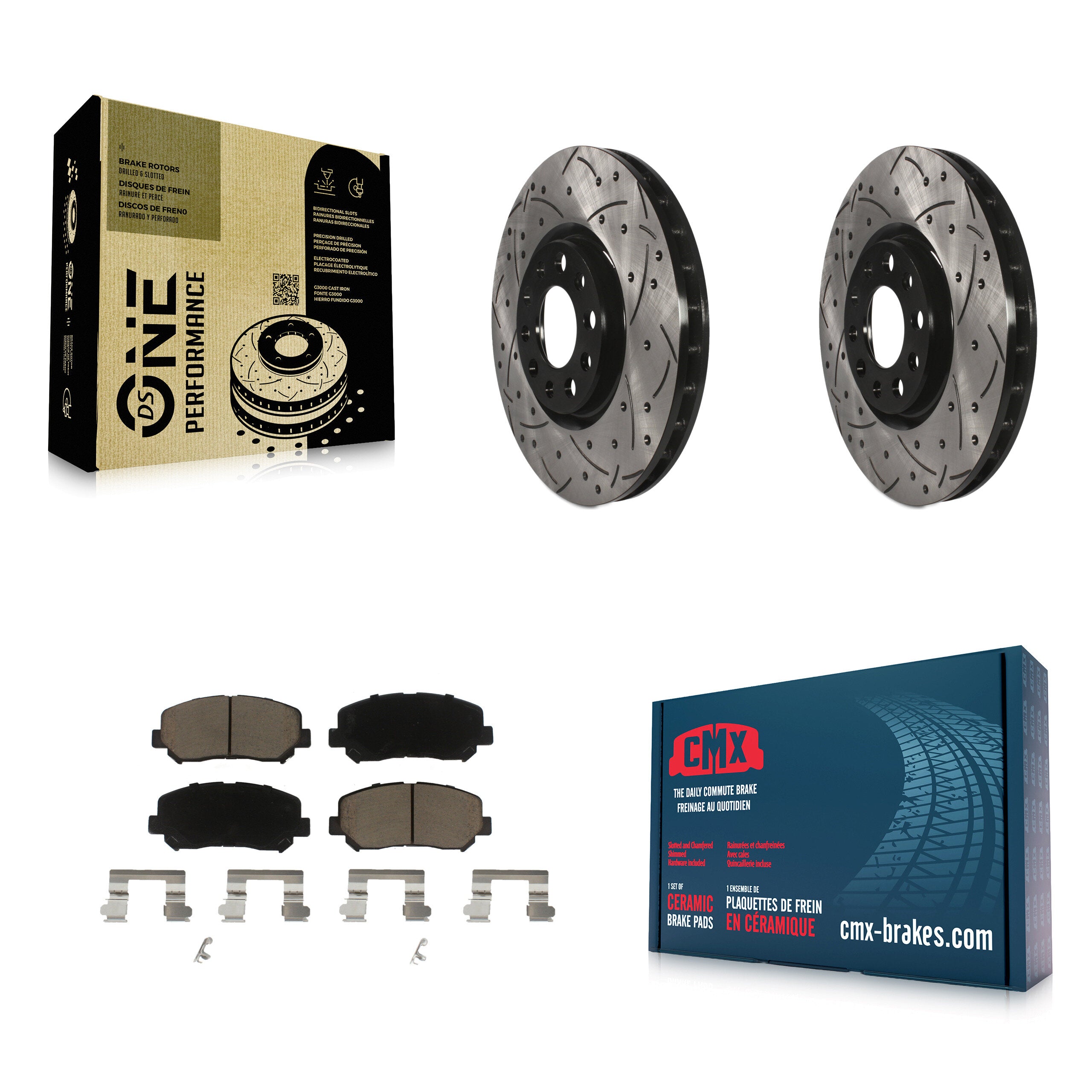 Transit Auto KDC-100022 Disc Brake Kit for 2013-2017 Chrysler 200, Dodge Dart - Front product image