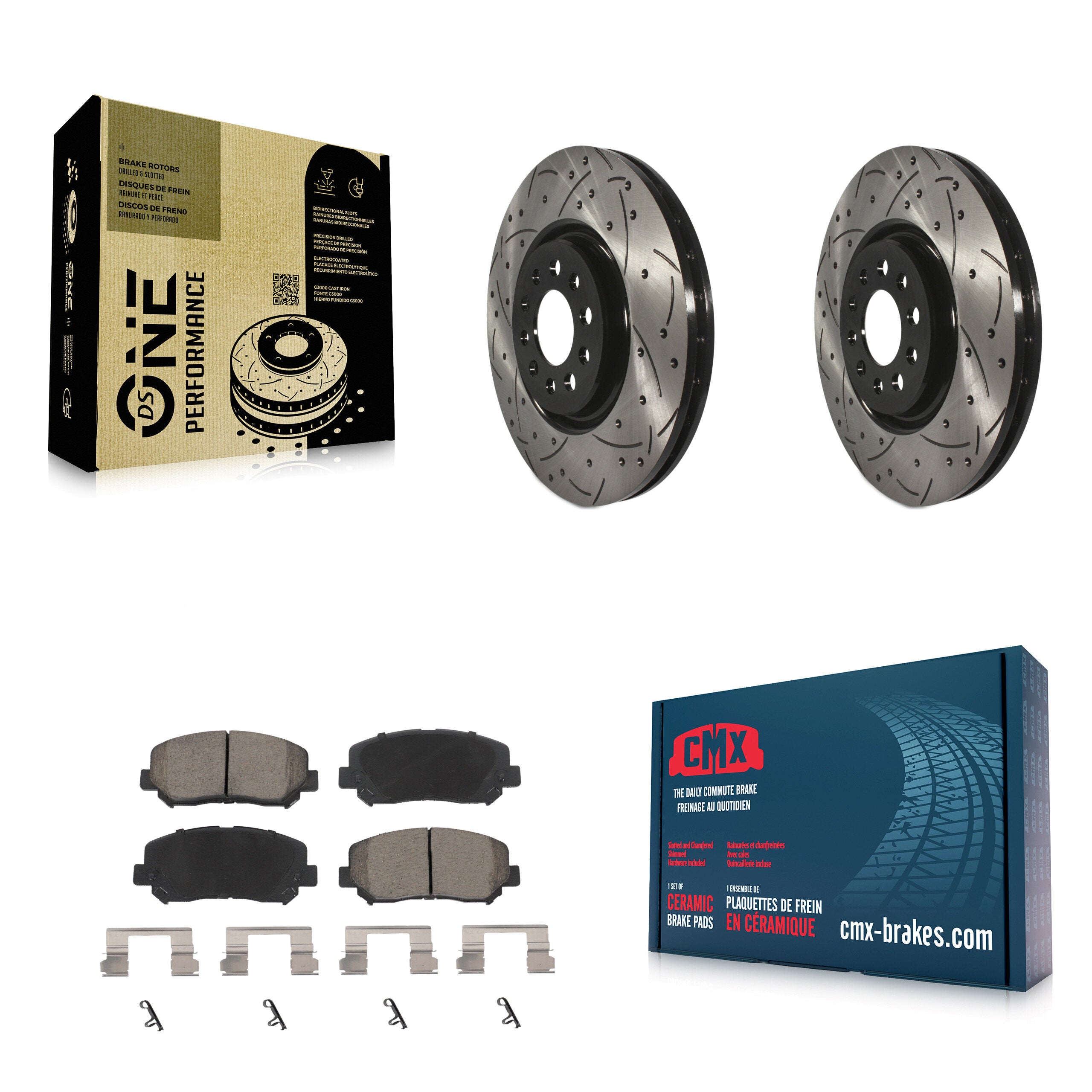 Transit Auto KDC-100023 Disc Brake Kit for 2015-2023 Jeep Cherokee, Chrysler 200 - Front product image