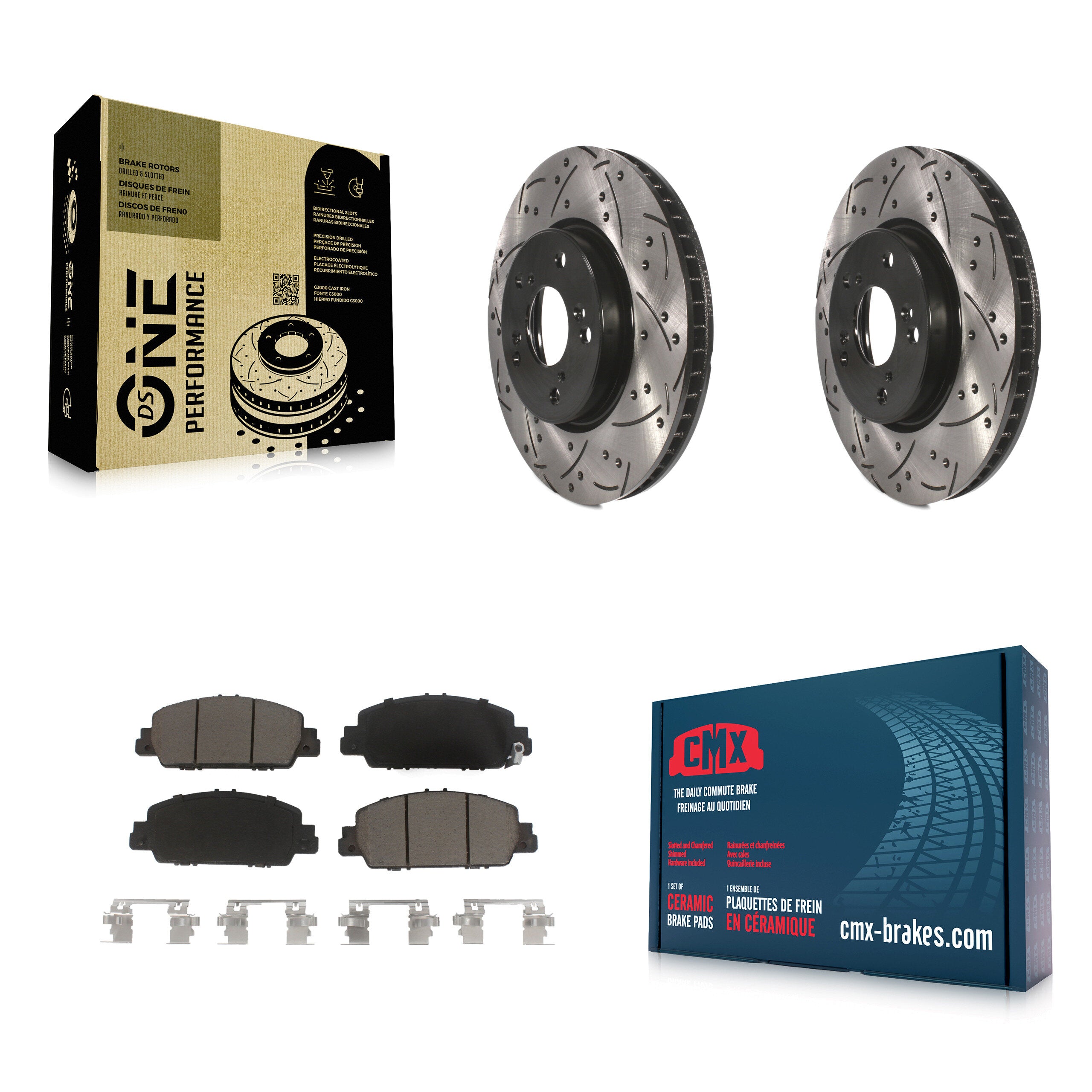 Transit Auto KDC-100028 Disc Brake Kit for 2013-2024 Honda Accord - Front product image