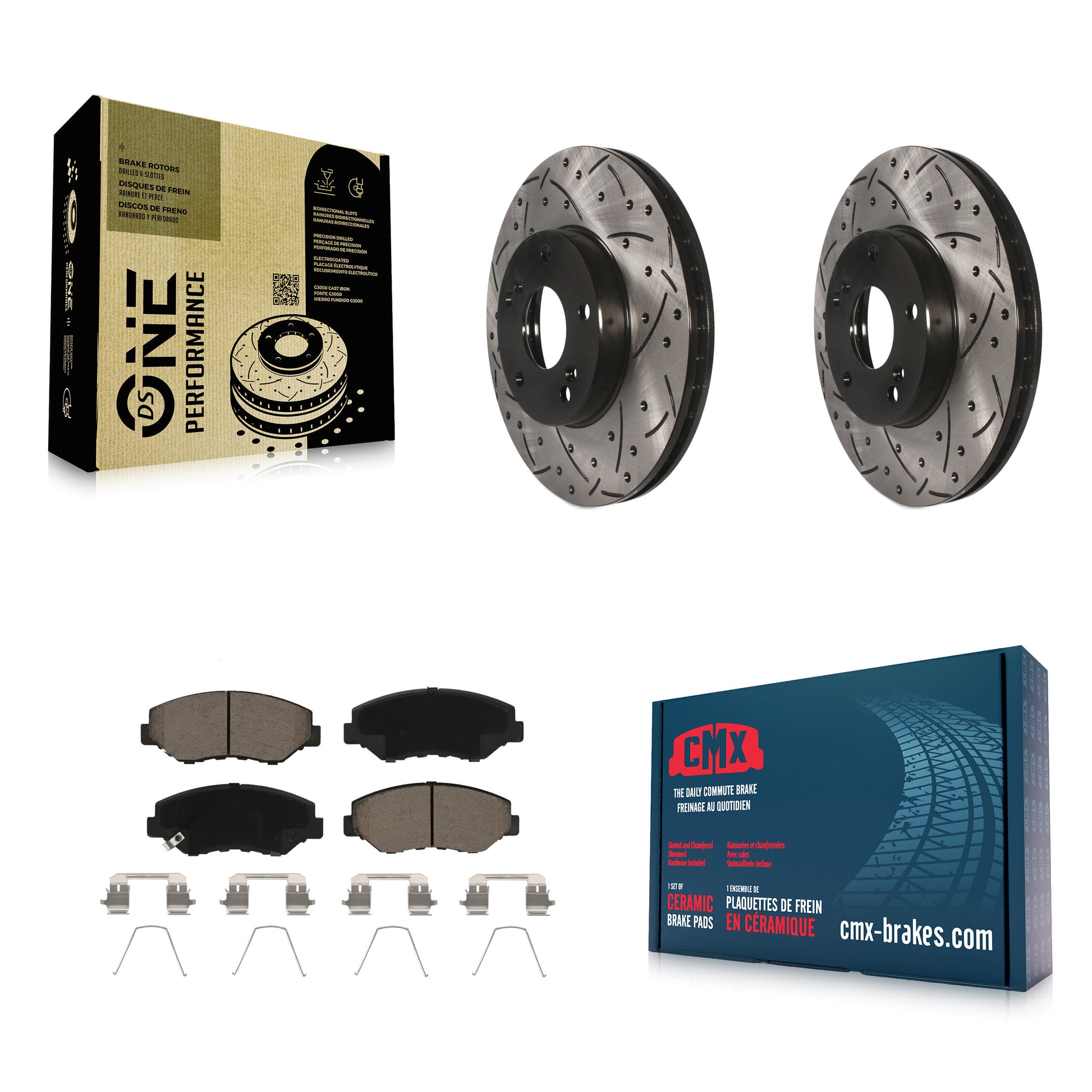 Transit Auto KDC-100029 Disc Brake Kit for 2003-2017 Honda Accord, Honda CR-Z, Honda Civic & more - Front product image