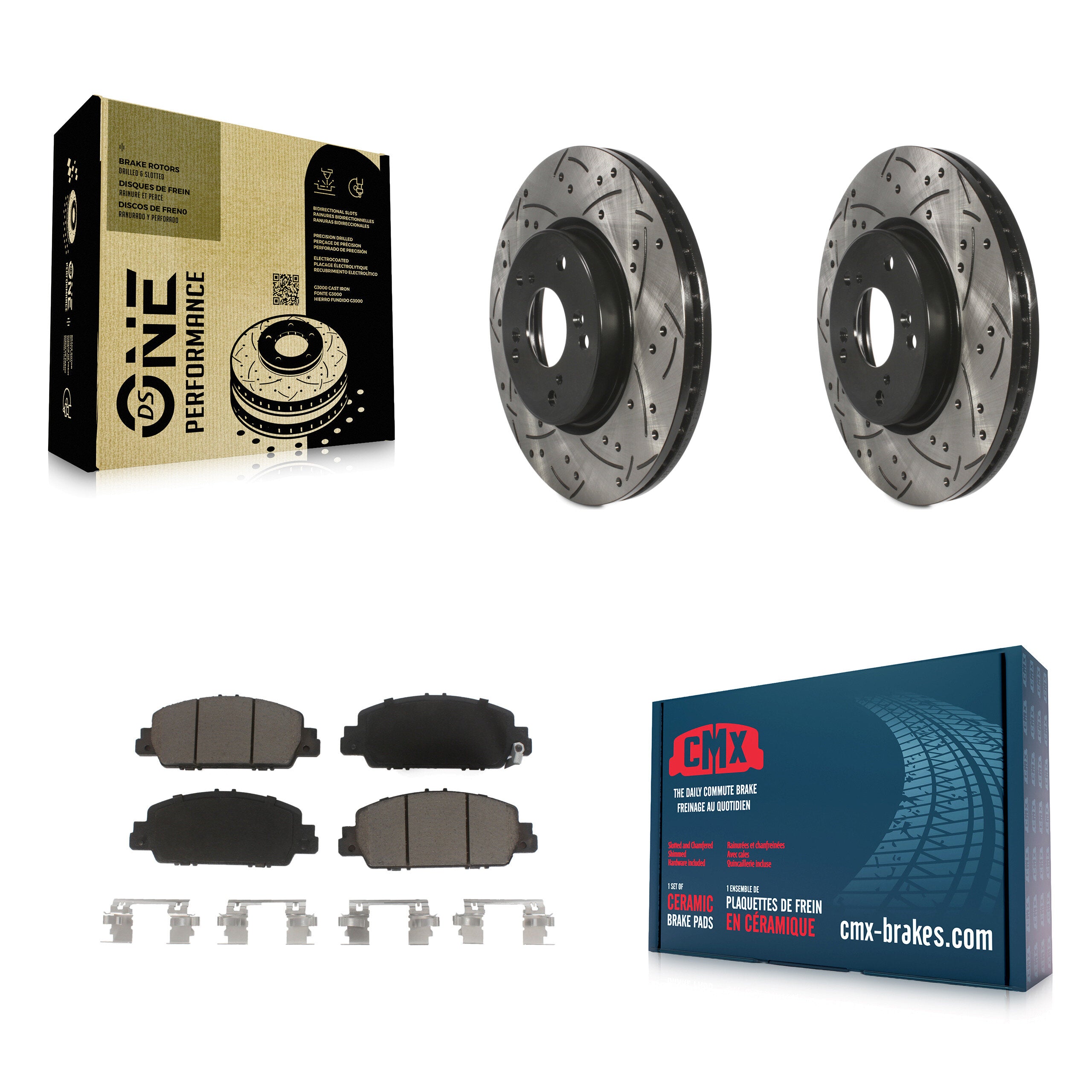 Transit Auto KDC-100030 Disc Brake Kit for 2013-2022 Honda HR-V, Honda Accord - Front product image