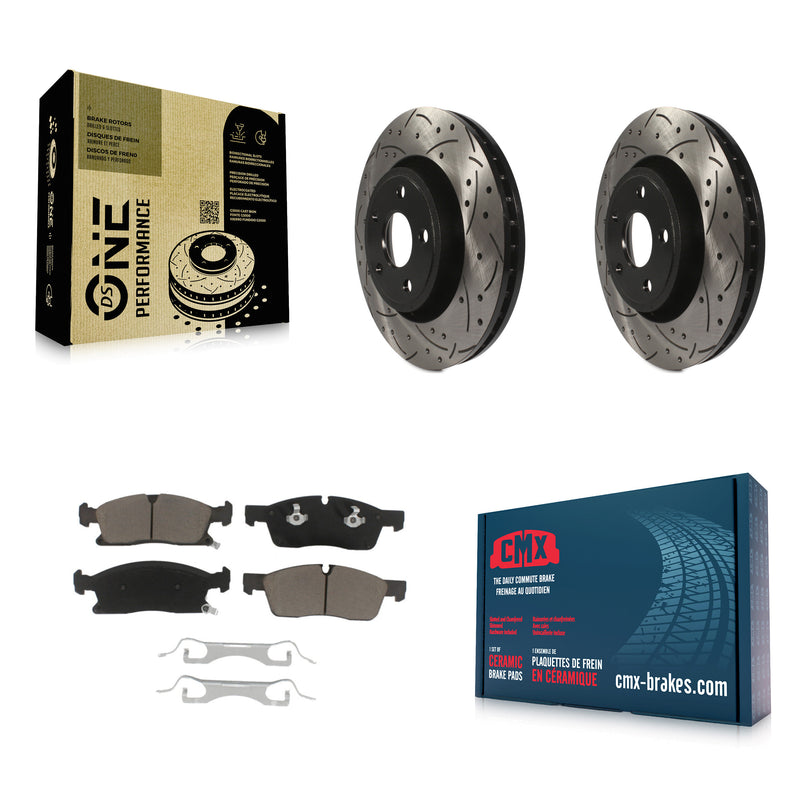 Transit Auto KDC-100032 Disc Brake Kit for 2011-2024 Jeep Grand Cherokee WK, Dodge Durango, Jeep Grand Cherokee - Front product image