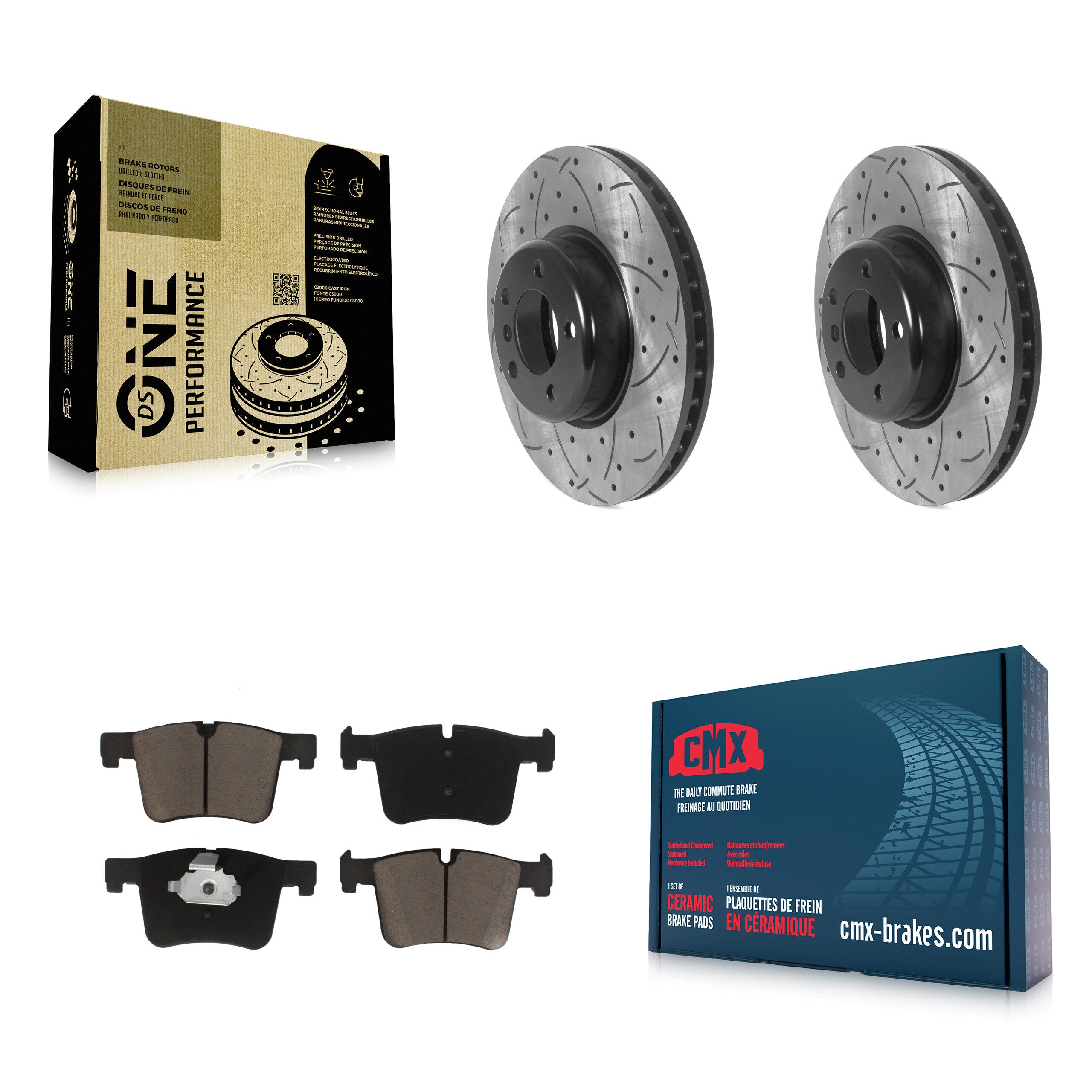 Transit Auto KDC-100039 Disc Brake Kit for 2013-2015 BMW 335i, BMW 335i GT xDrive, BMW 335i xDrive - Front product image