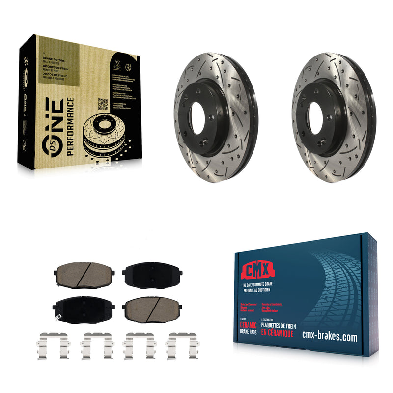 Transit Auto KDC-100042 Disc Brake Kit for 2014-2025 Hyundai Kona, Kia Seltos, Kia Forte & more - Front product image