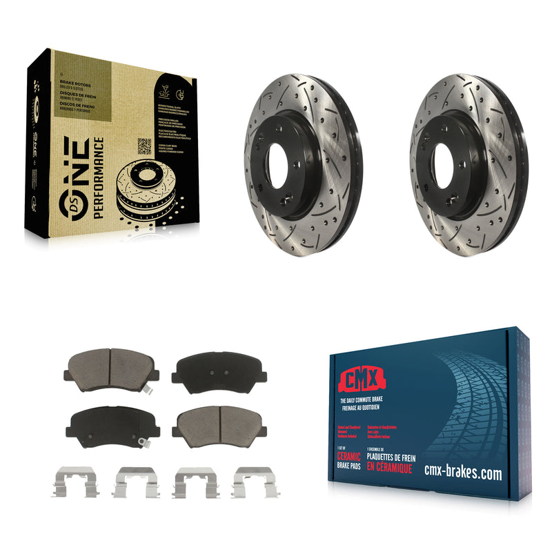 Transit Auto KDC-100045 Disc Brake Kit for 2011-2016 Hyundai Elantra GT, Kia Forte, Kia Forte Koup & more - Front product image