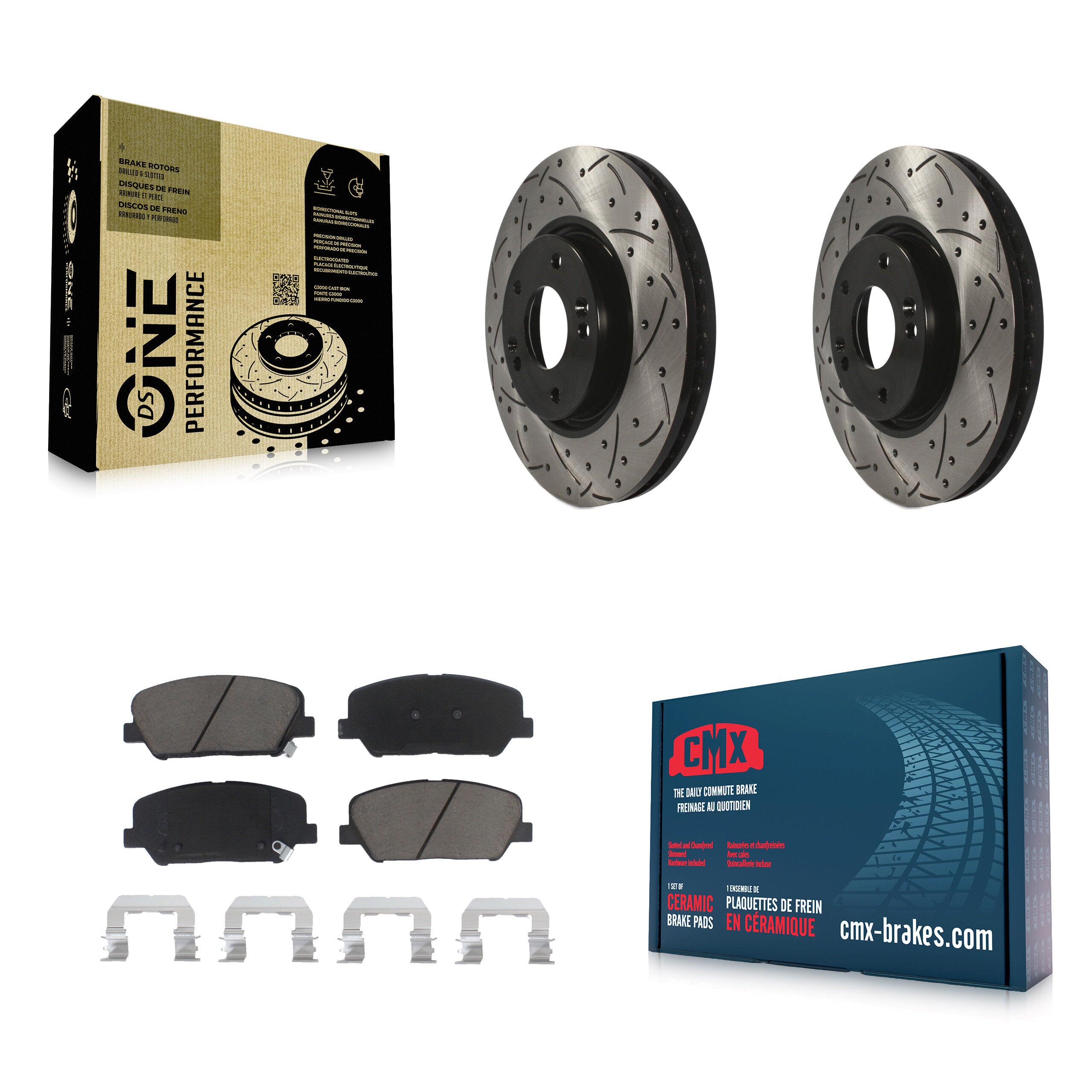 Transit Auto KDC-100052 Disc Brake Kit for 2013-2015 Hyundai Veloster - Front product image