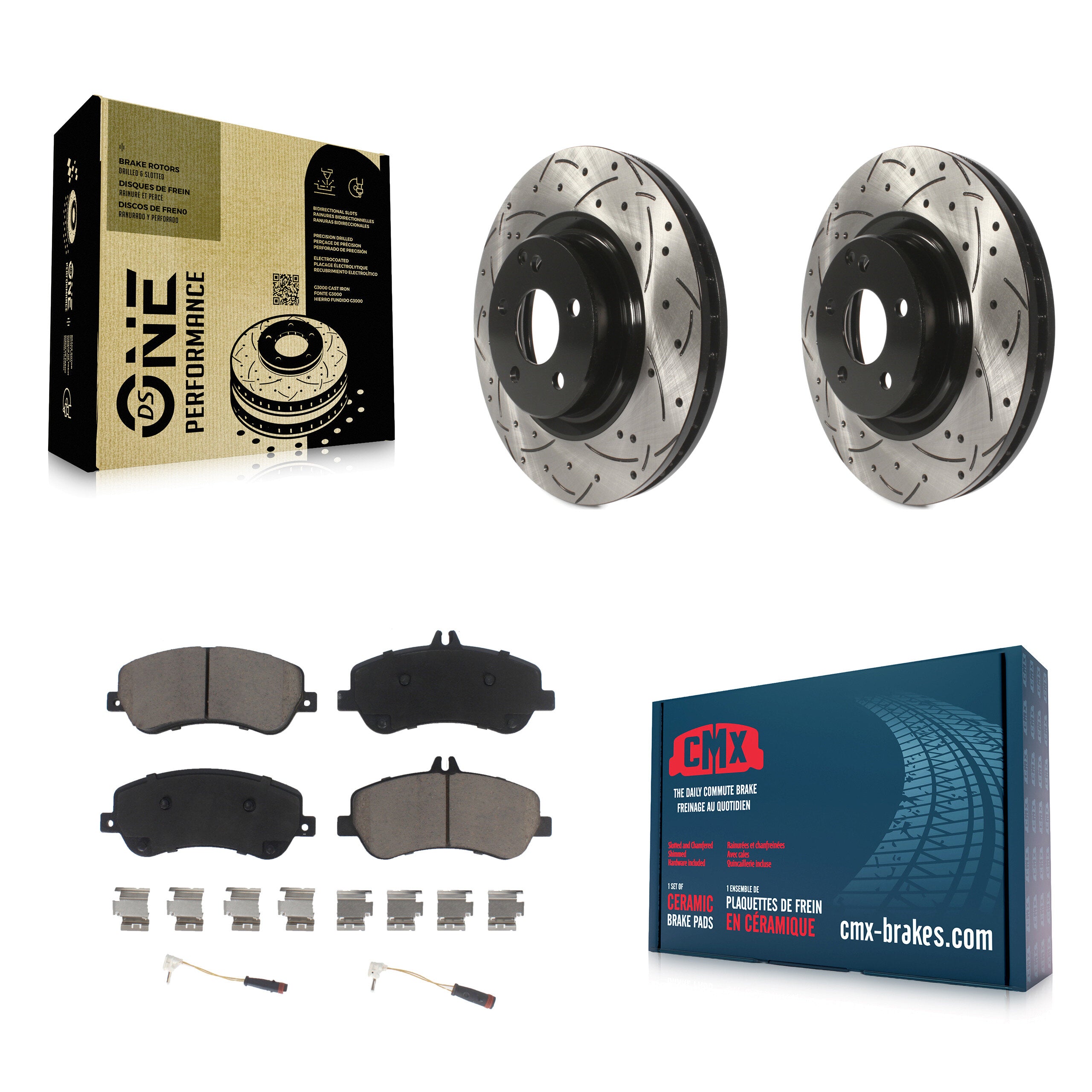 Transit Auto KDC-100055 Disc Brake Kit for 2010-2015 Mercedes-Benz GLK250, Mercedes-Benz GLK350 - Front product image