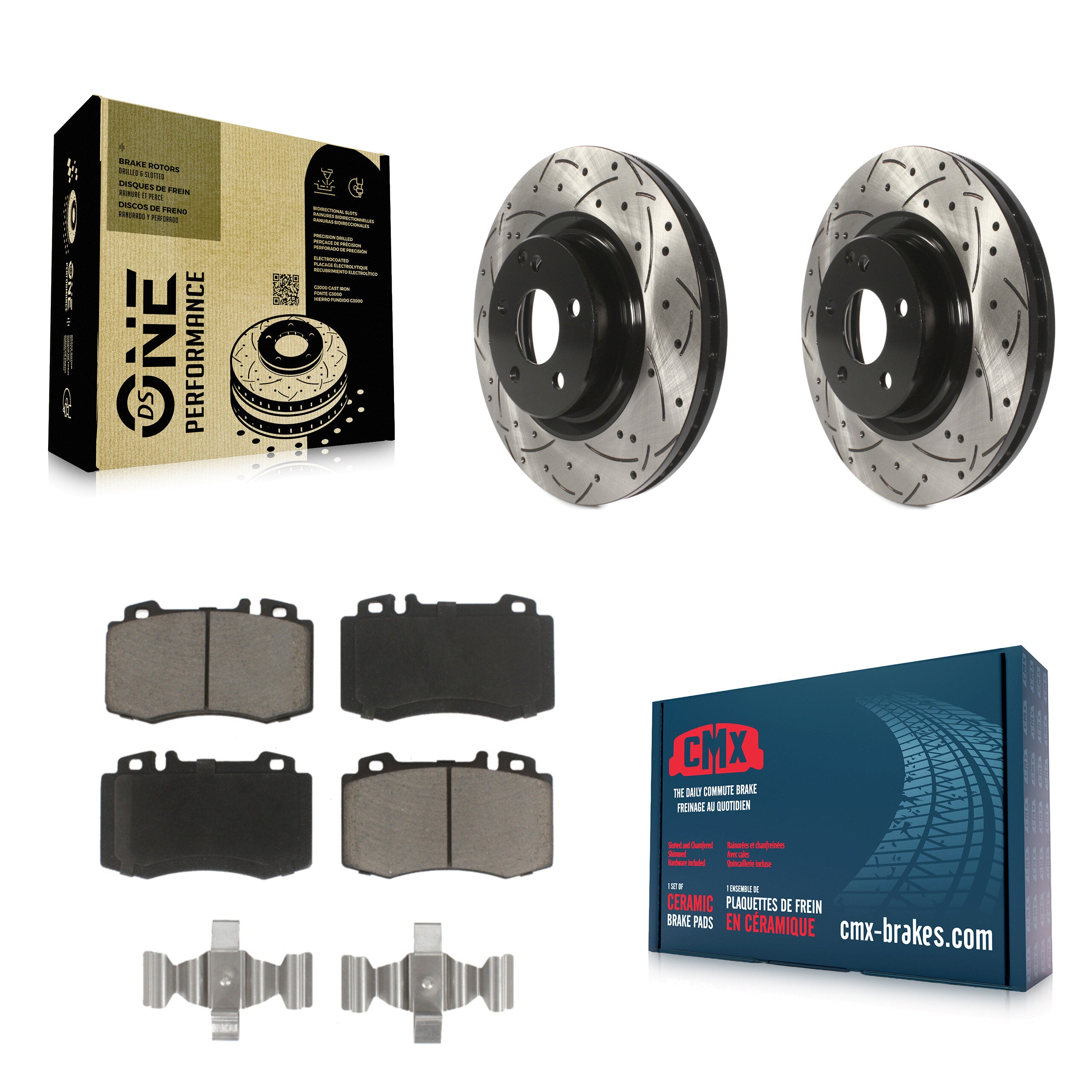 Transit Auto KDC-100056 Disc Brake Kit for 2003-2012 Mercedes-Benz CLS550, Mercedes-Benz E350, Mercedes-Benz E550 & more - Front product image