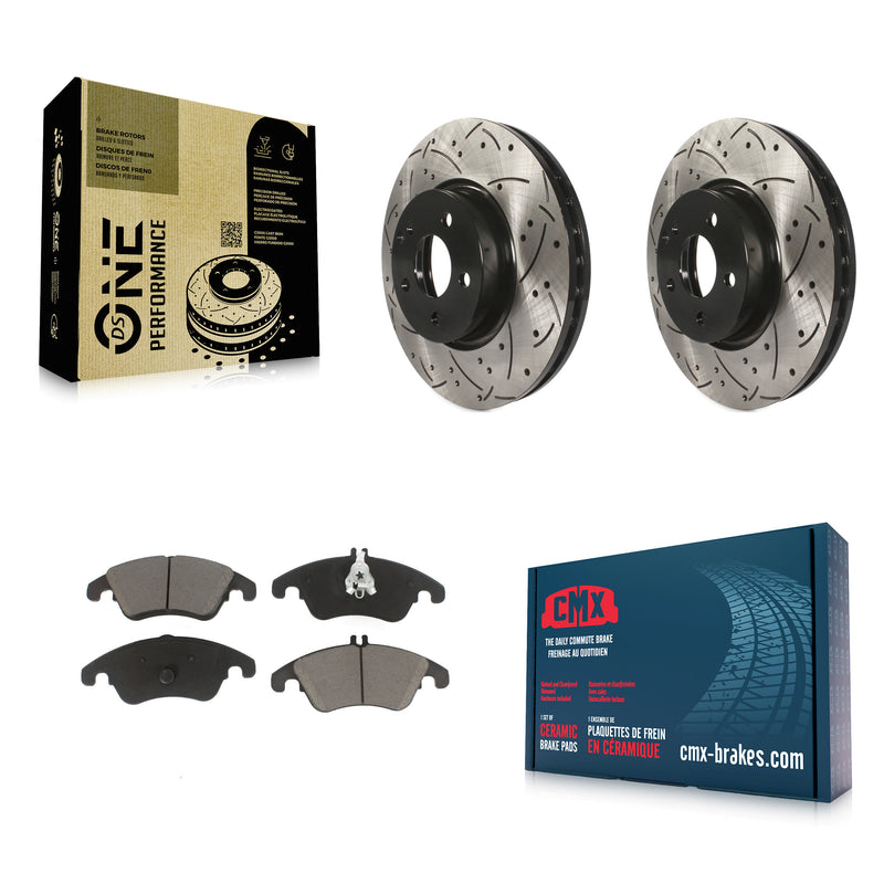 Transit Auto KDC-100057 Disc Brake Kit for 2008-2019 Mercedes-Benz SLC300, Mercedes-Benz E400, Mercedes-Benz C300 & more - Front product image