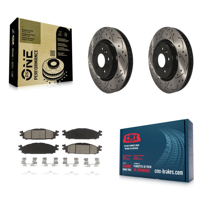 Transit Auto KDC-100059 Disc Brake Kit for 2009-2019 Ford Explorer, Ford Flex, Lincoln MKS & more - Front product image