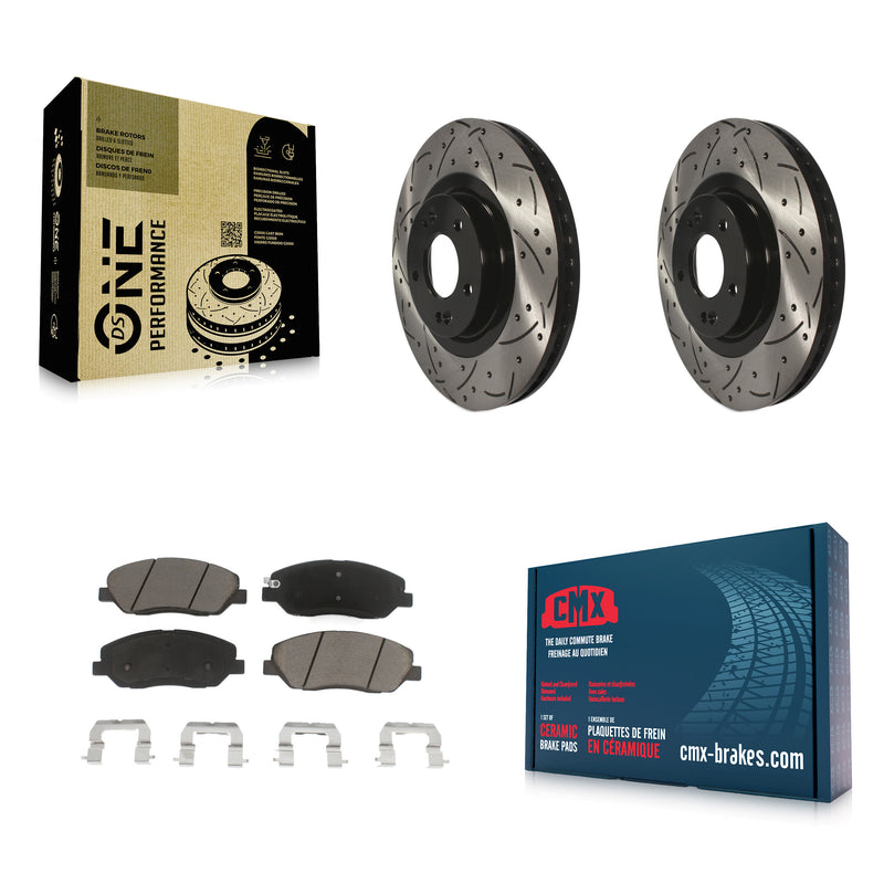 Transit Auto KDC-100061 Disc Brake Kit for 2013-2016 Hyundai Santa Fe, Hyundai Santa Fe XL - Front product image