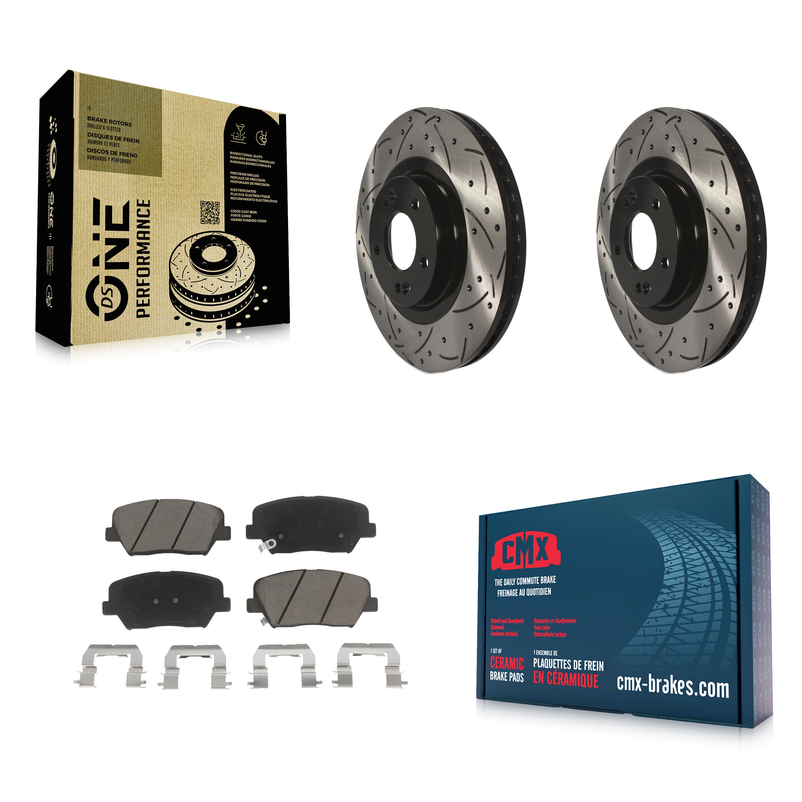 Transit Auto KDC-100064 Disc Brake Kit for 2013-2016 Kia Sorento, Hyundai Santa Fe Sport - Front product image