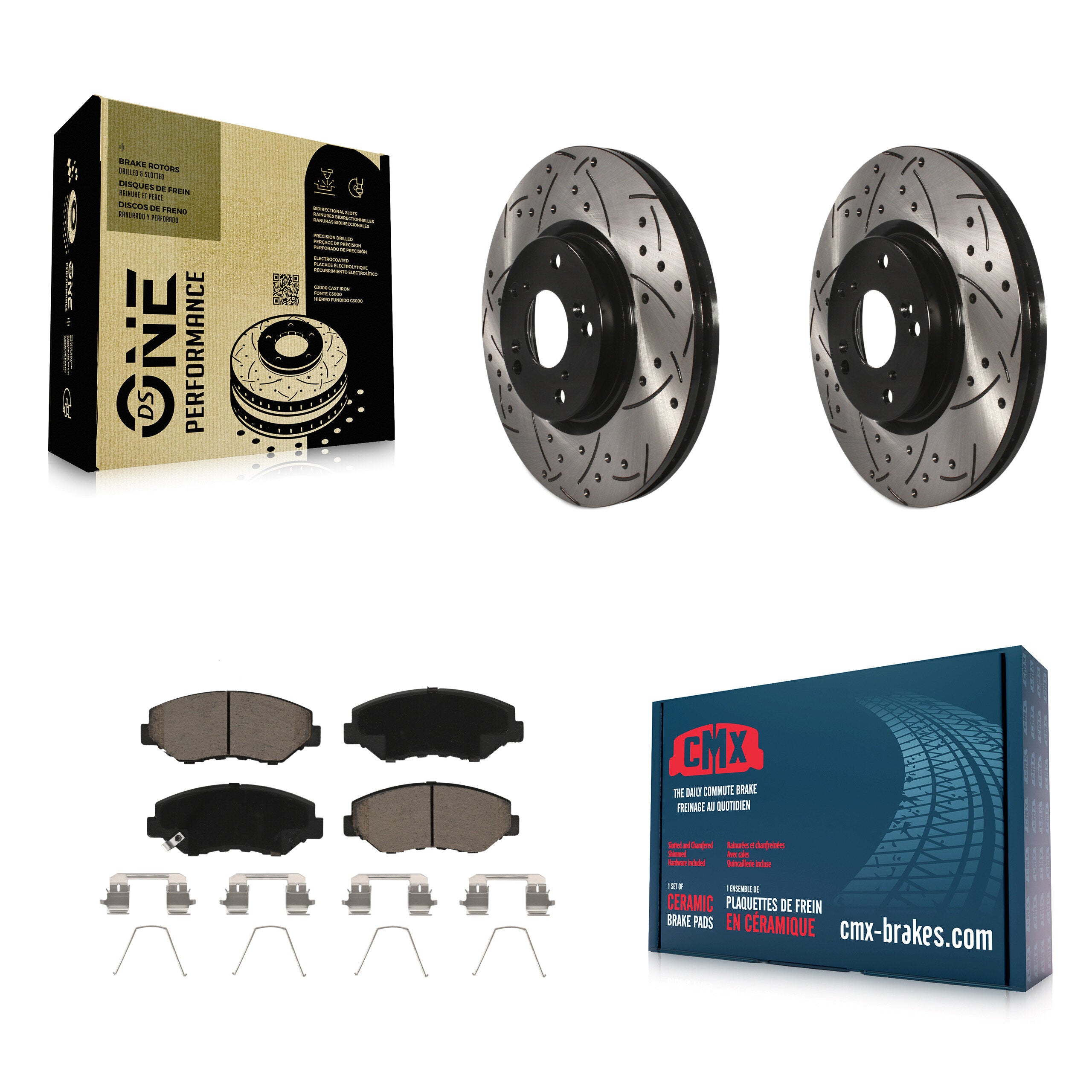 Transit Auto KDC-100068 Disc Brake Kit for 2005-2015 Acura ILX, Honda Civic, Honda CR-V - Front product image