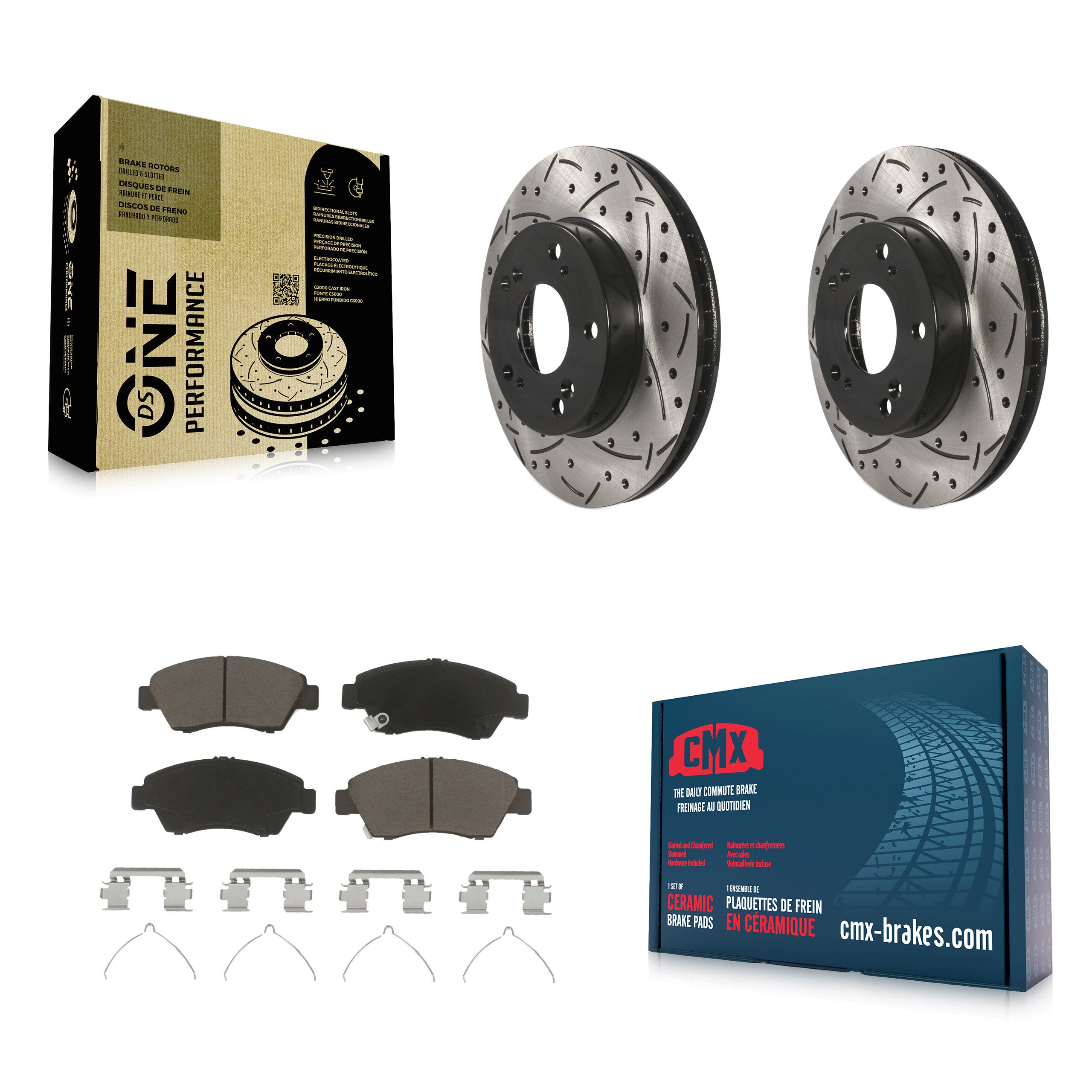 Transit Auto KDC-100070 Disc Brake Kit for 2012-2015 Acura ILX, Honda Civic - Front product image